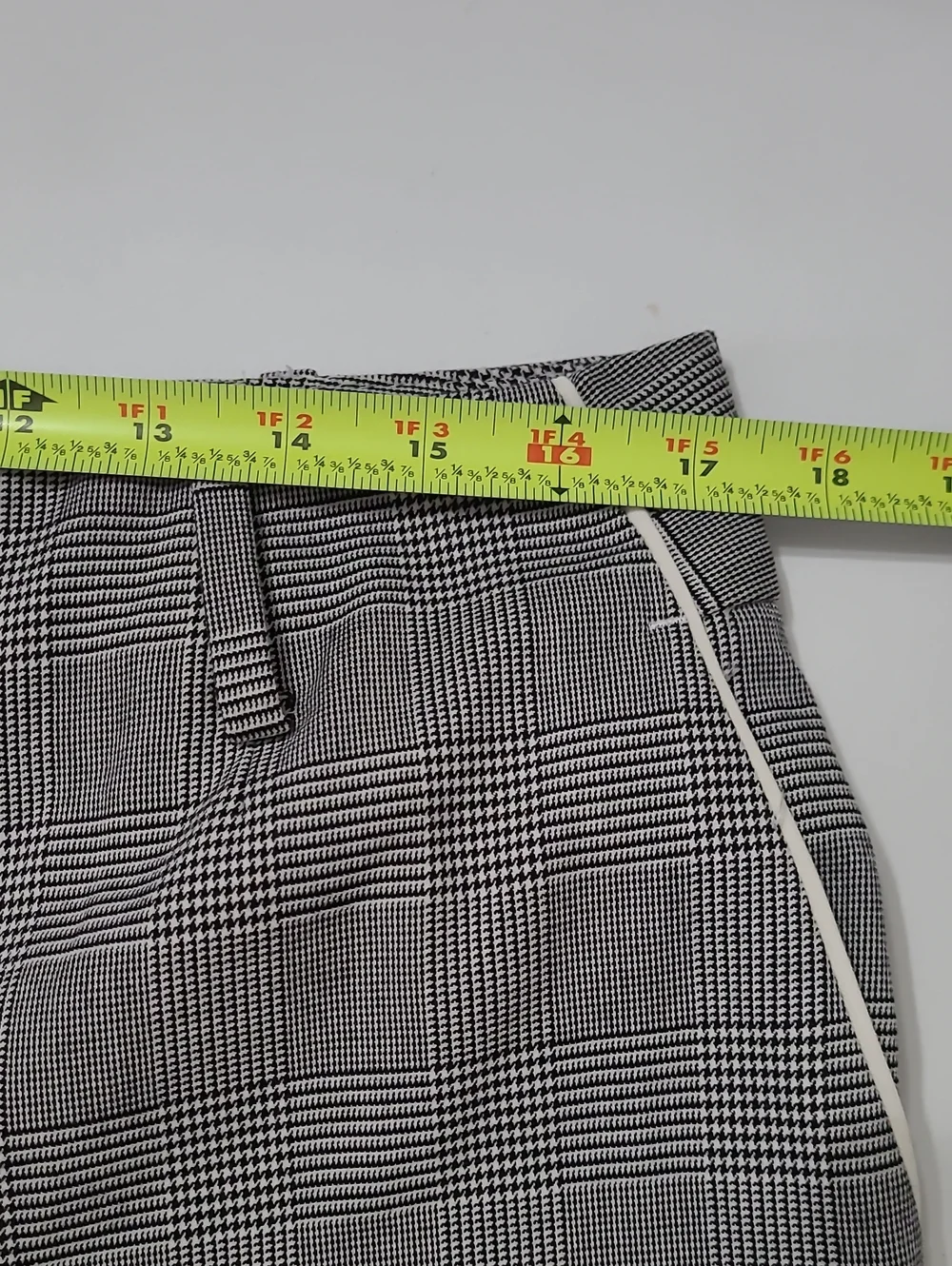 Talbots Black & White Plaid Southampton Straight Leg Pants Size 12